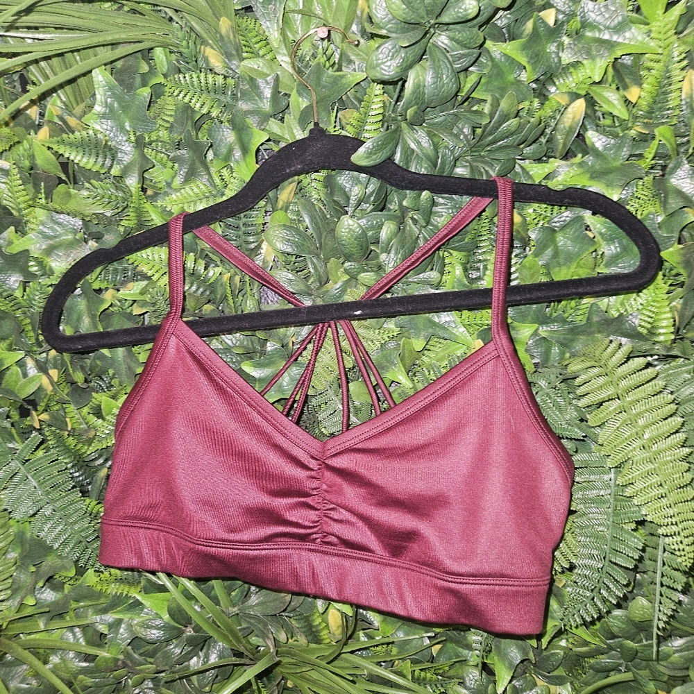 Alo Sports Bra - Burgundy